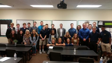 Derek Baker & MCA's senior class