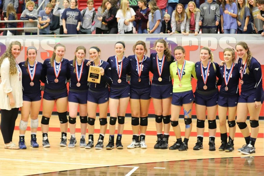 Lady Mustang state volleyball team