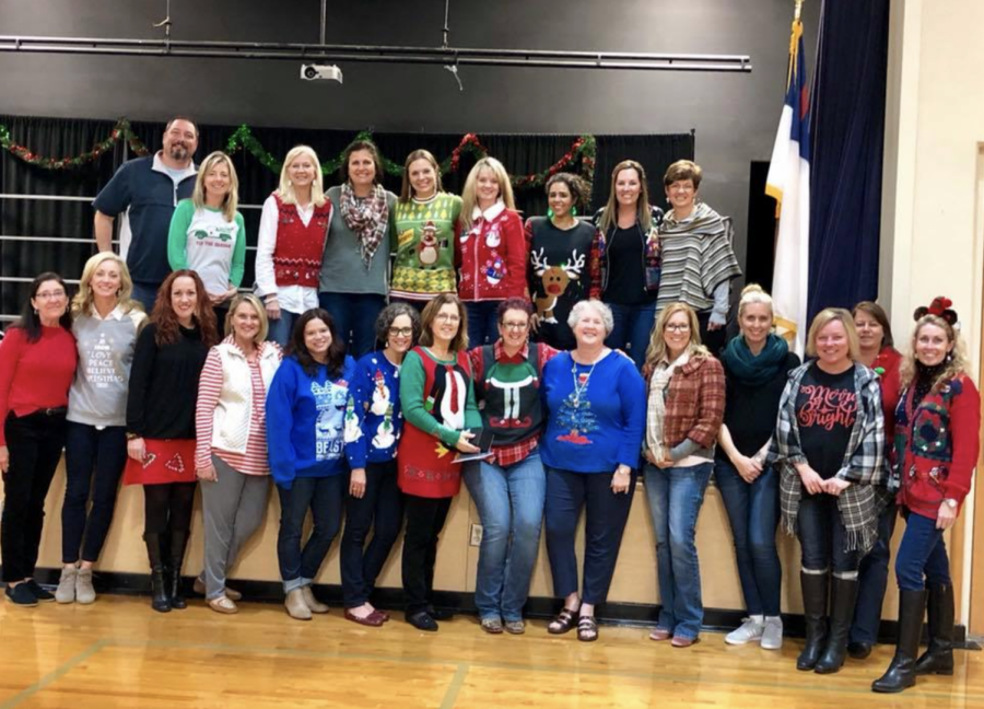 On the final day before winter break, the lower school teachers wear Christmas sweaters for the yearly Christmas parties.