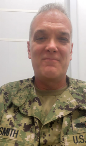 Lieutenant Commander Smith sends MCA a picture thanking them for the care package before Christmas.