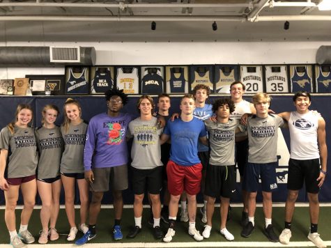 MCA indoor track team is a new sport this year.