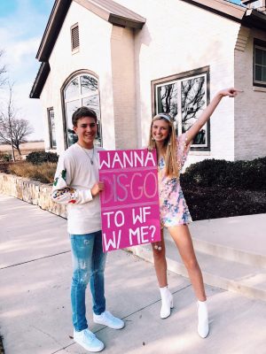 Freshman Ana Kate Bohlman asked former student Creed Butler one weekend at his house.  