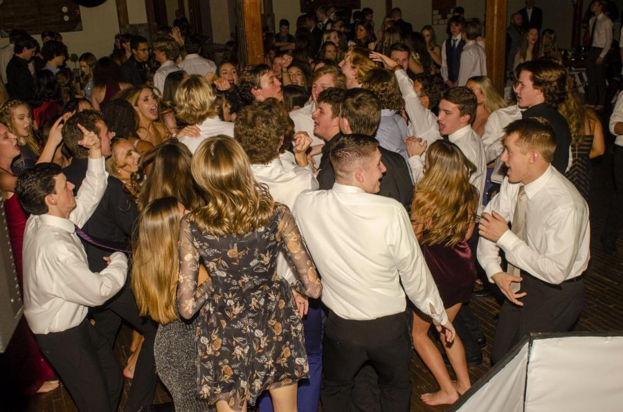 The senior class enjoys one last dance together at their last Winter Formal by dancing to Break My Stride.