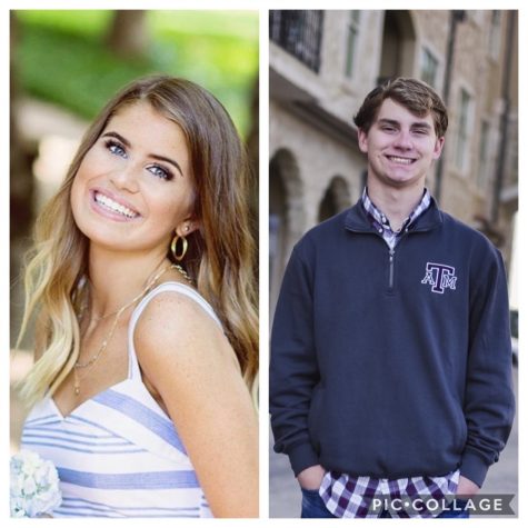 On the left is senior Maddie Grace Gwynn and on the right is Marshall Sanders.