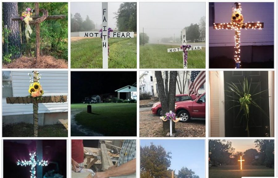 People+are+placing+wooden+crosses+in+their+front+yard+to+express+Faith+Not+Fear.