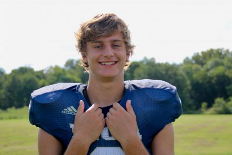 Senior Shane Vanderhagen poses for his headshot.