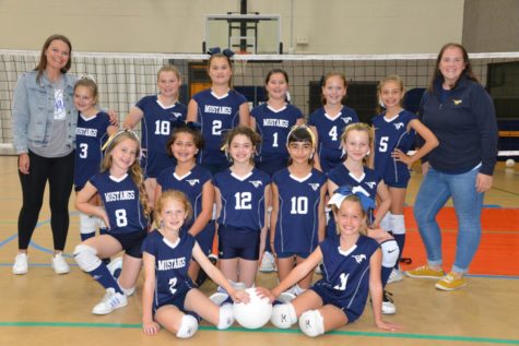 Fourth grade Lil Stangs volleyball team. 