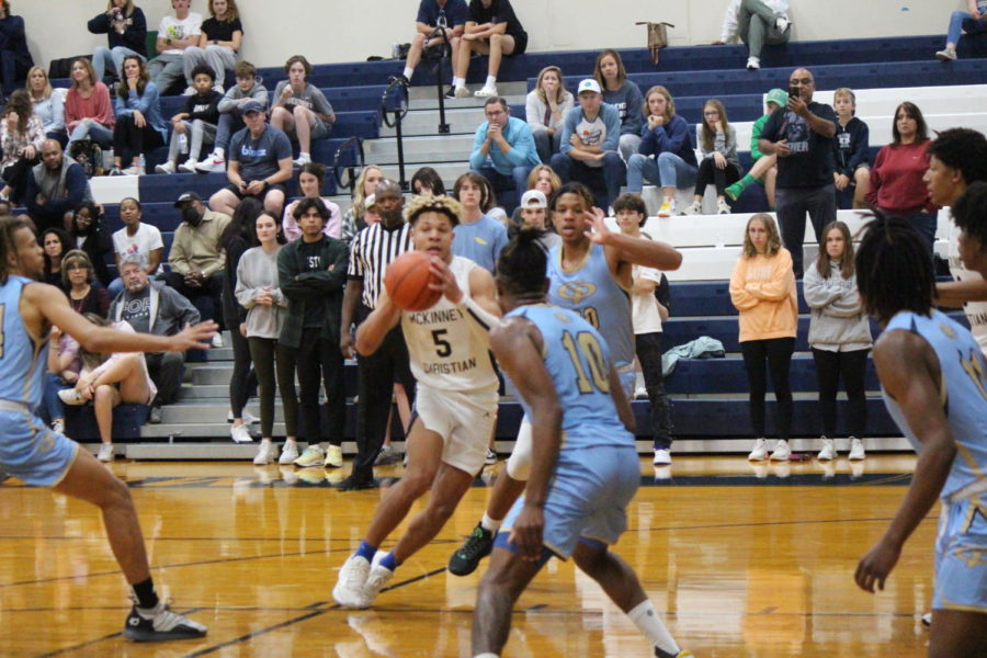 Senior, Zeke Long scored many points against Tyler Grace.