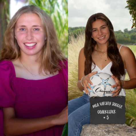 Seniors Summer Utzig (left) and Alexa Harriman (right).