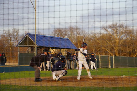 Junior Caden Brown steps up to the plate.