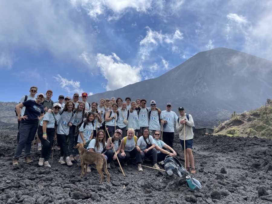The Guatemala team after hiking the volcano. 