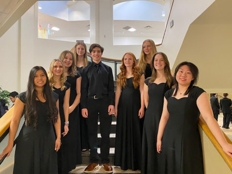 Some of the Choir posing for a picture after the competition.