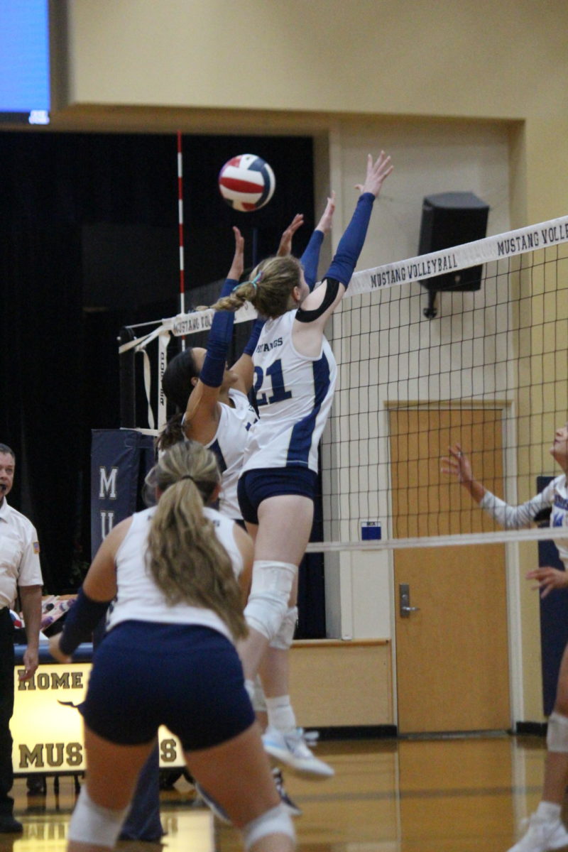Senior Kaylin Starling and Sky Miller go up for the block