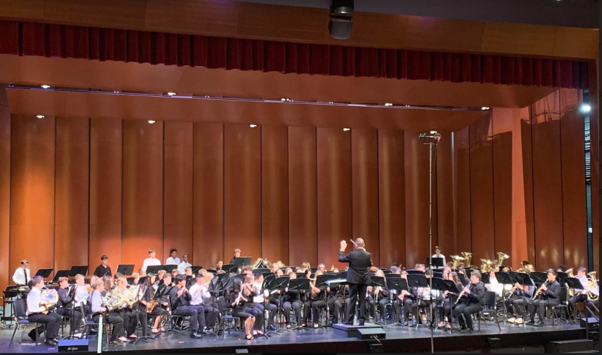 Students performing with TPSMEA Middle School Honor Band 