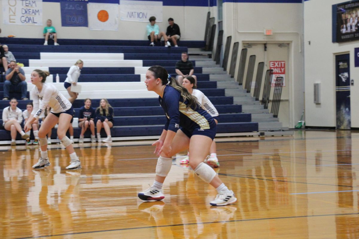 Senior Mia Gunn gets ready to pass the ball.