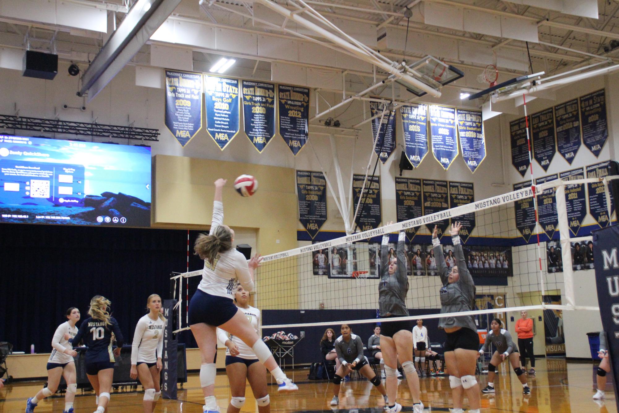 McKinney Christian Academy Volleyball Destroys Quinlan Ford Volleyball