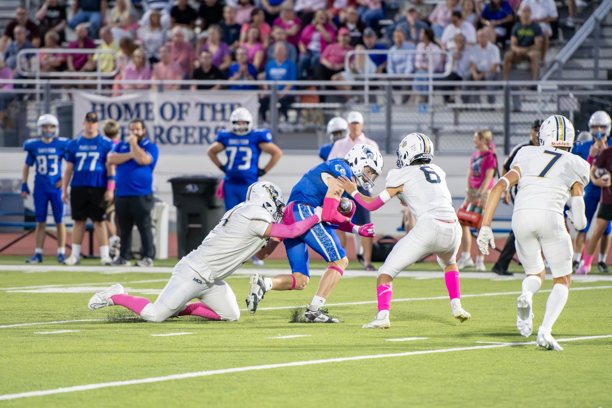 Mustang Football Loses To The Shelton Chargers