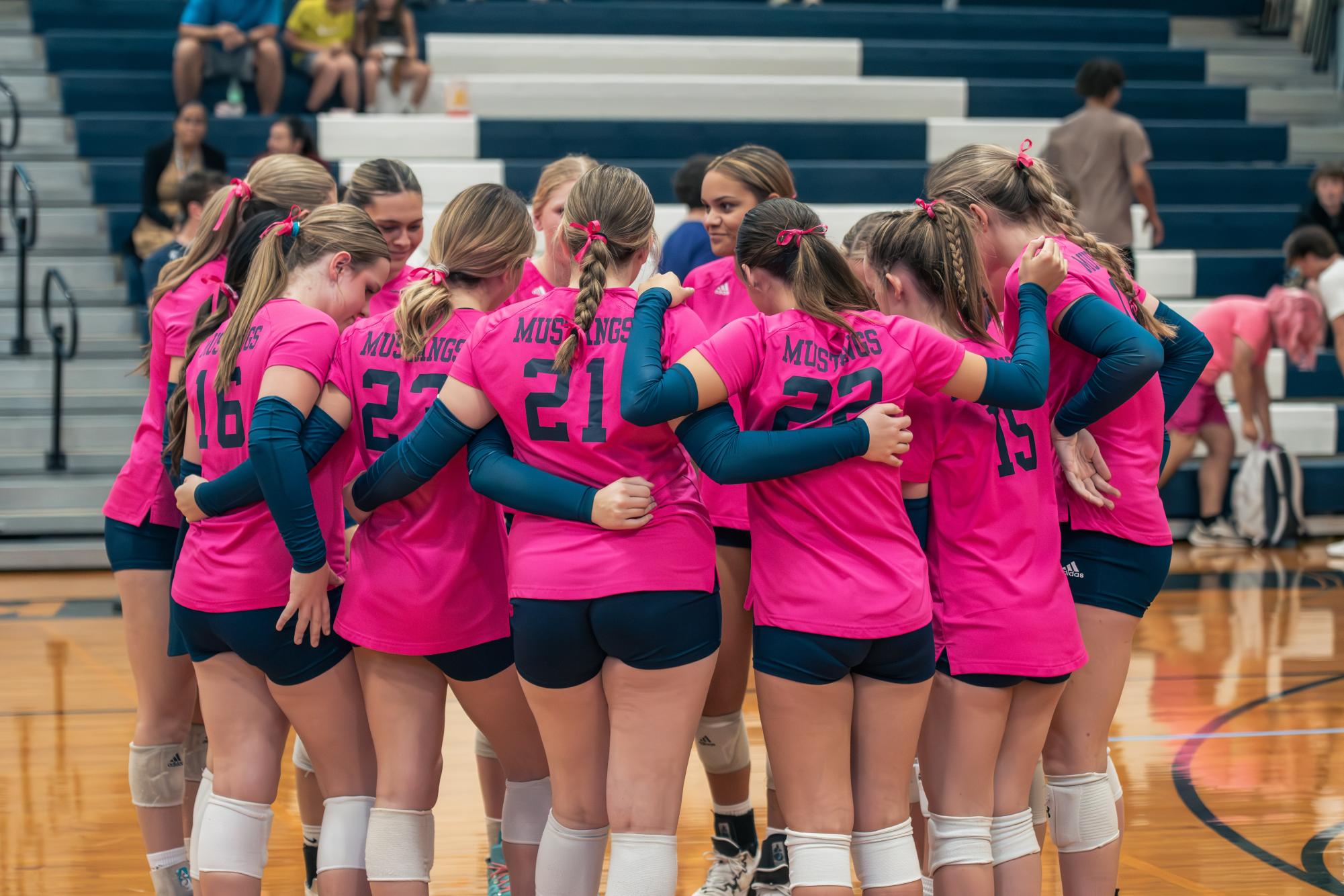 Lady Mustangs Volleyball Team Sweep Bishop Gorman in Three Sets