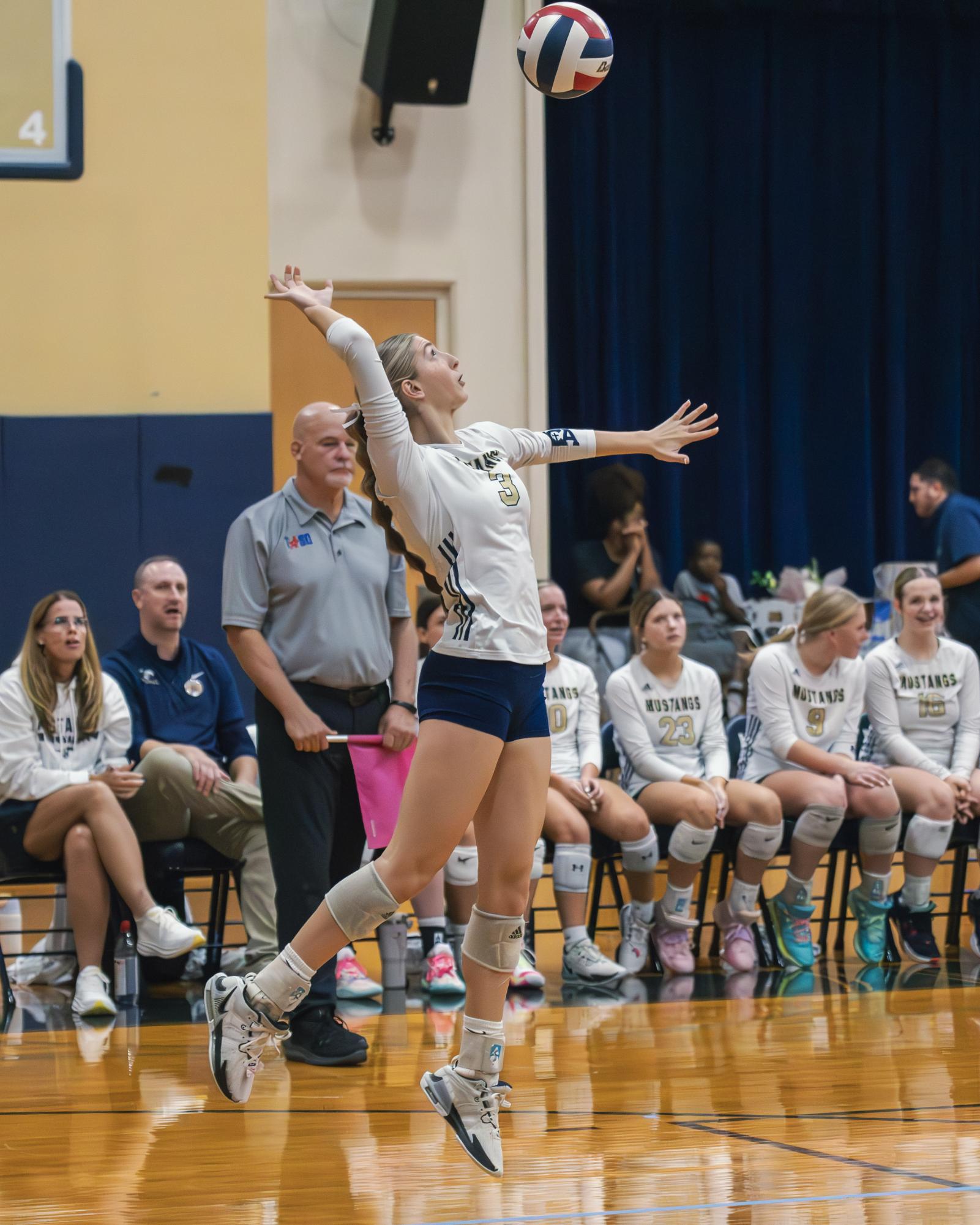 Lady Mustangs Sweep Dallas Christian in 3 sets