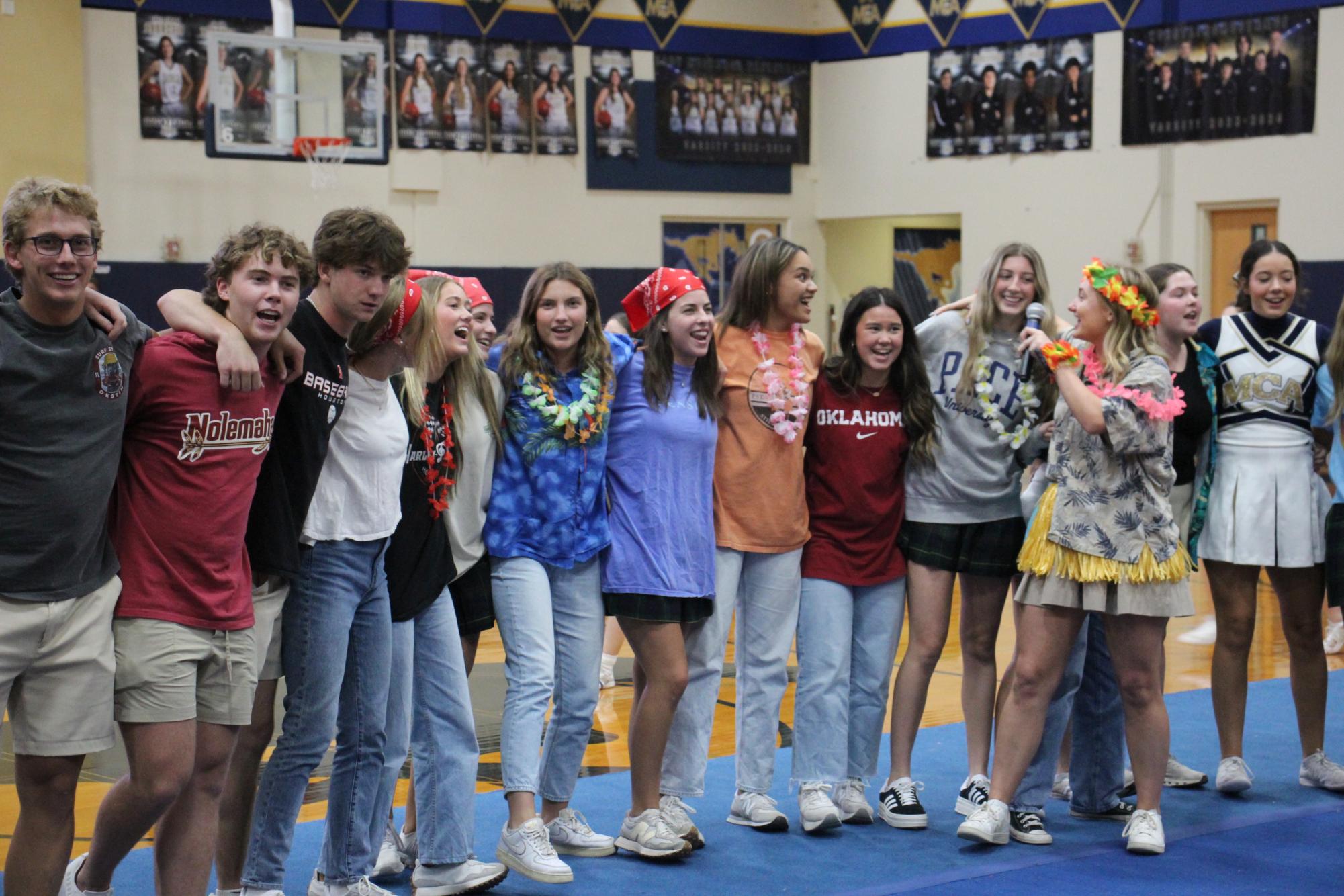 Mustangs Host a Biker vs. Surfer Pep Rally