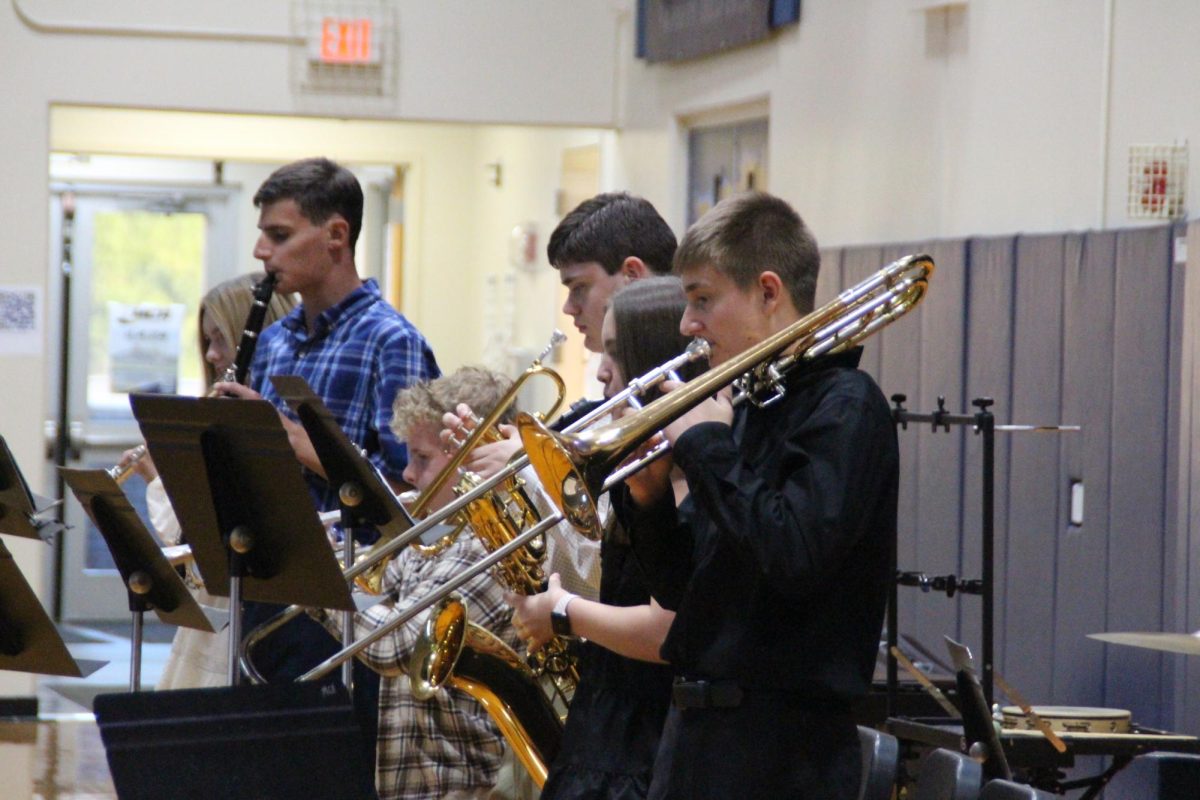 Band Members perform for the audience.