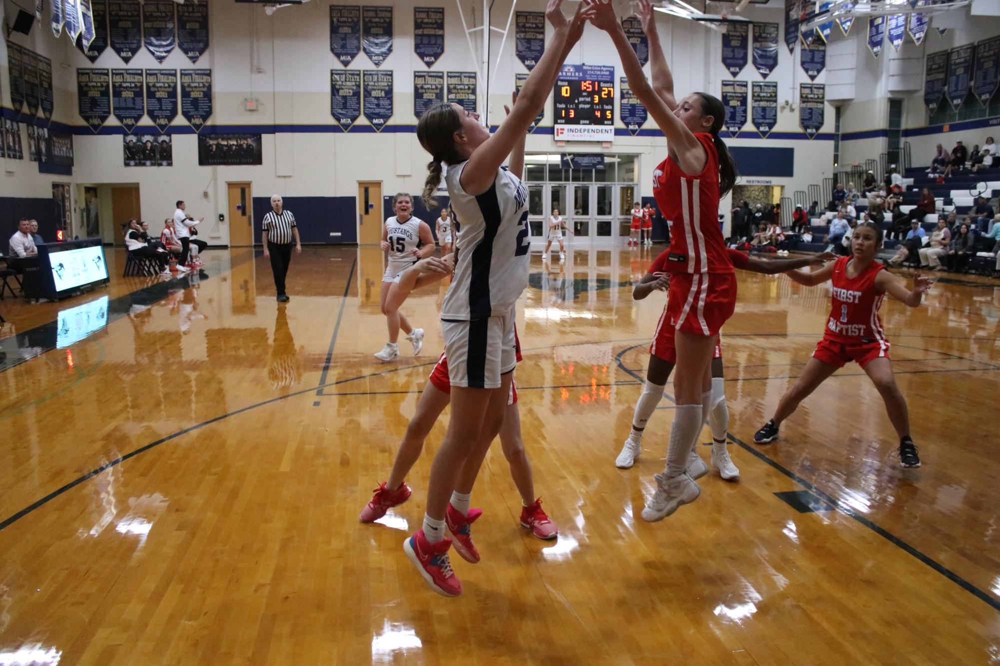 Middle School Girls Basketball Faces Off Against First Baptist