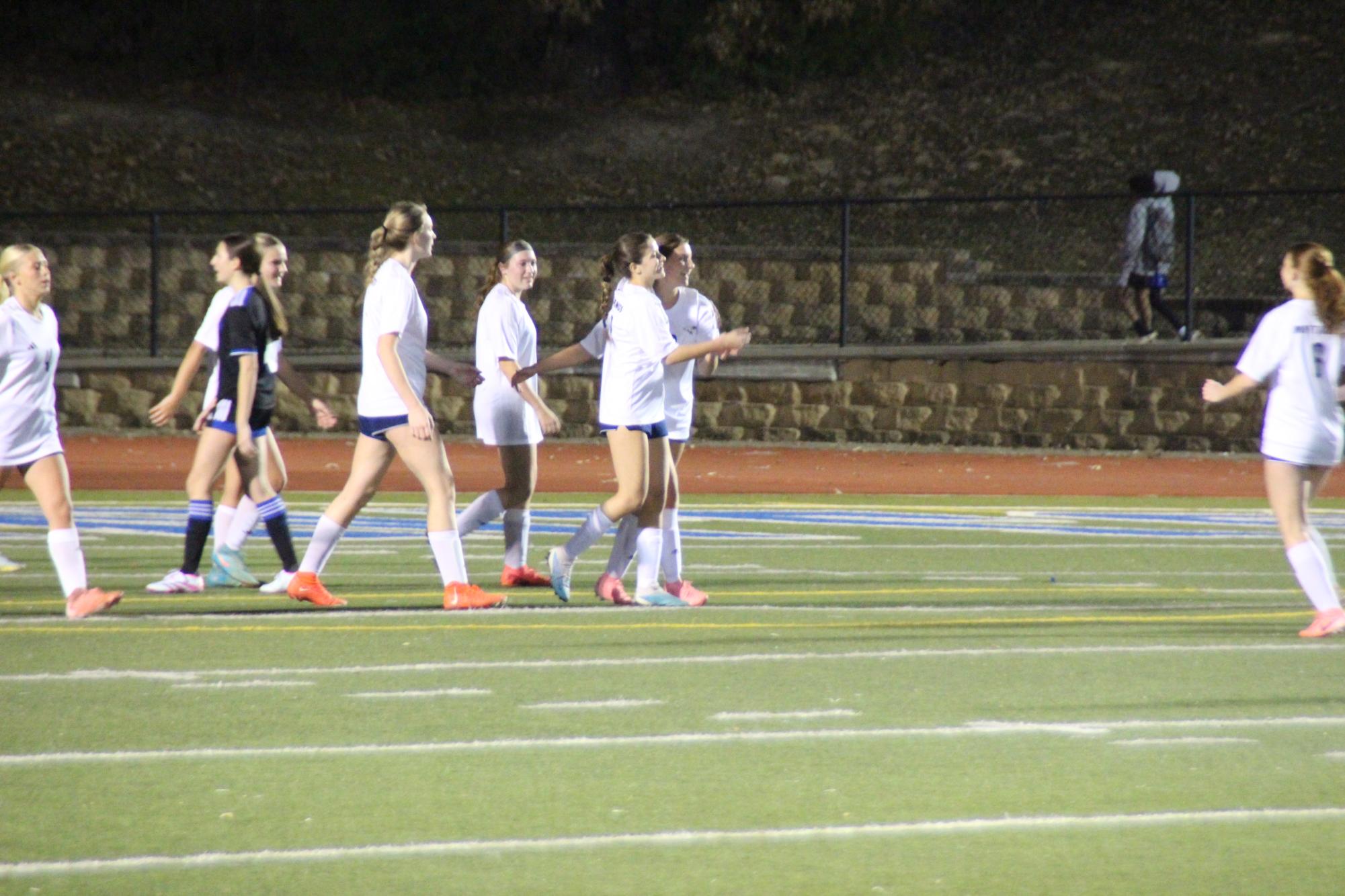 Varsity Girls Soccer Win First District Game