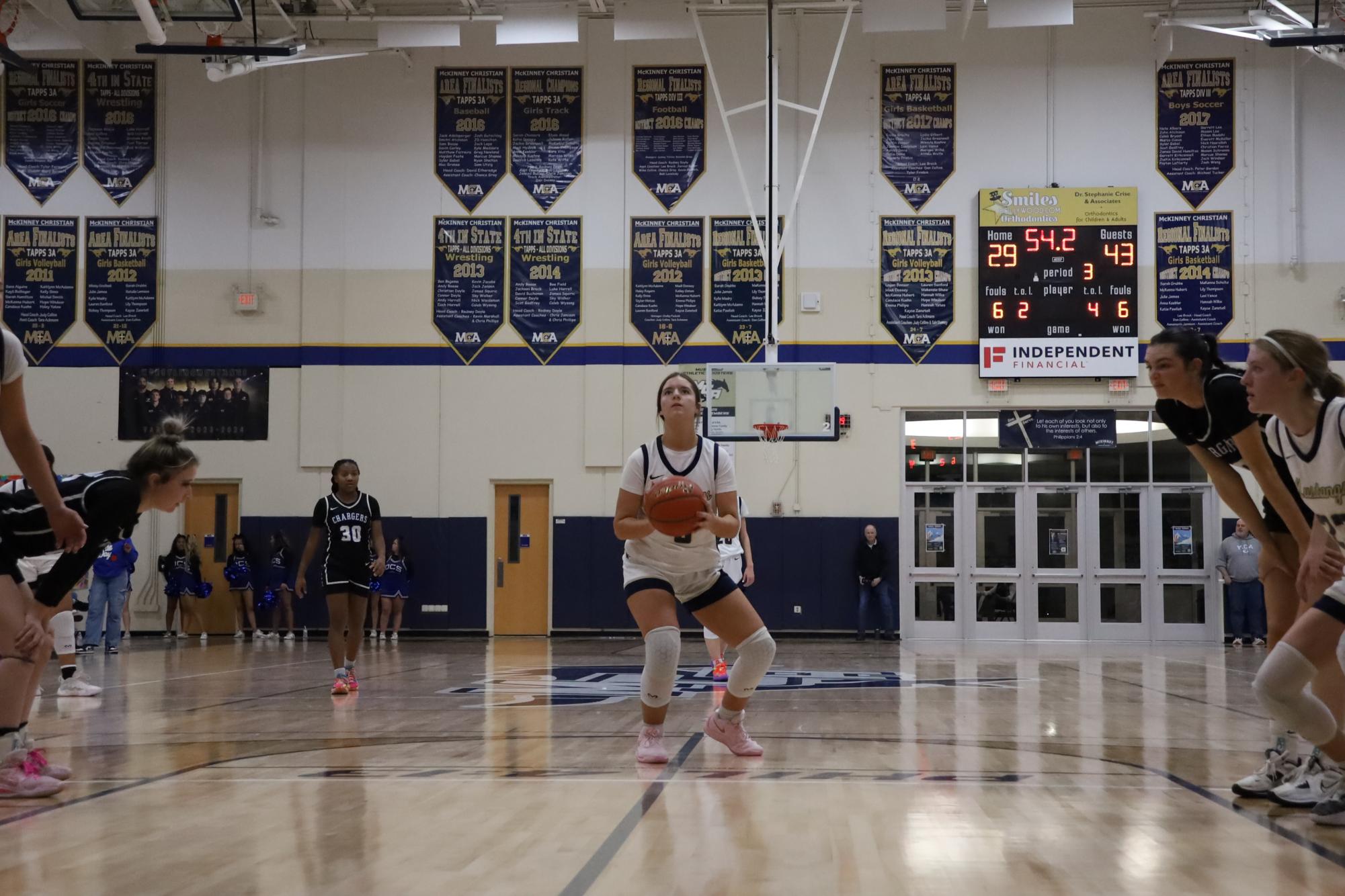 Girls Basketball faces off against Dallas Christian