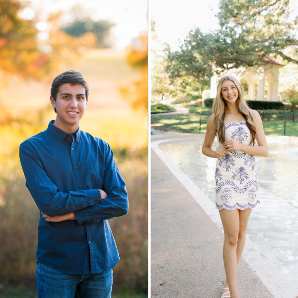 Seniors Eric Gressel (left) and Kadence Ackmann (right).