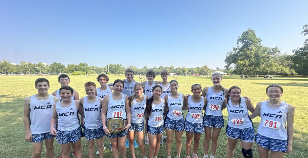 The cross country team after their races.