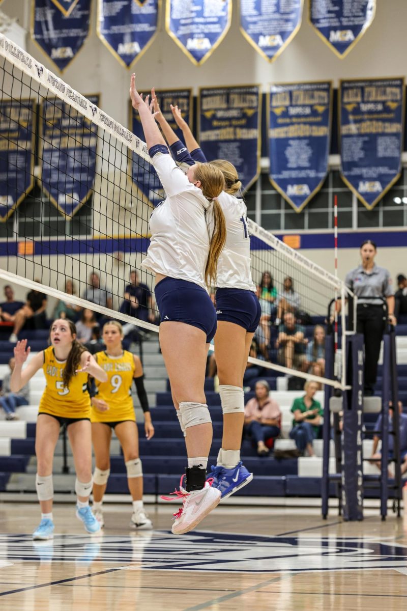 Mustangs get a block