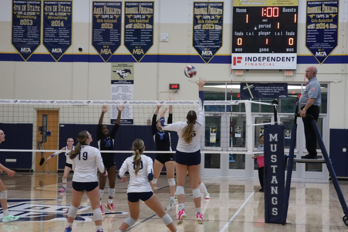 Freshman Abby Harding got a kill.