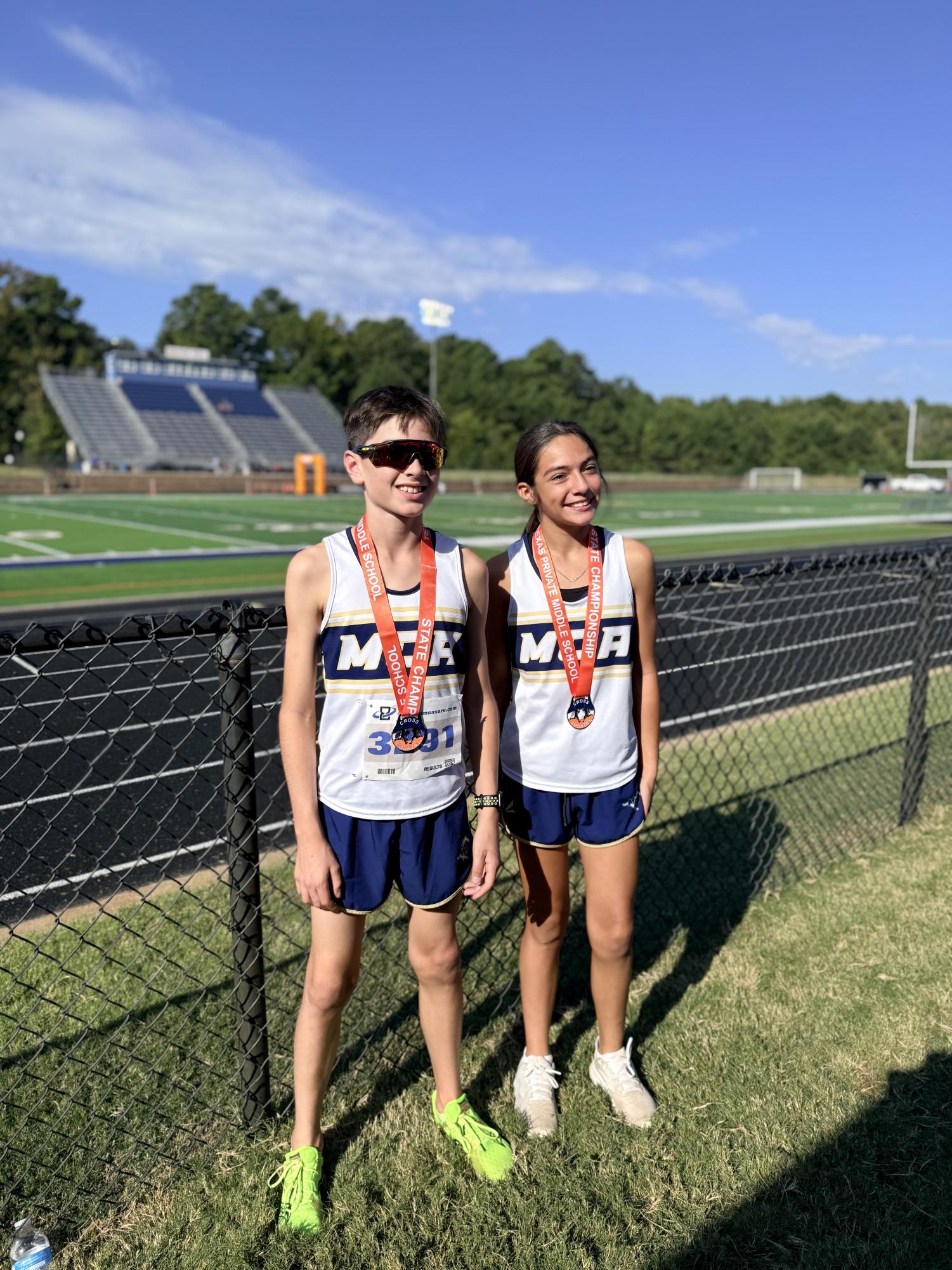 Middle School Girls XC Gets Second Place at State