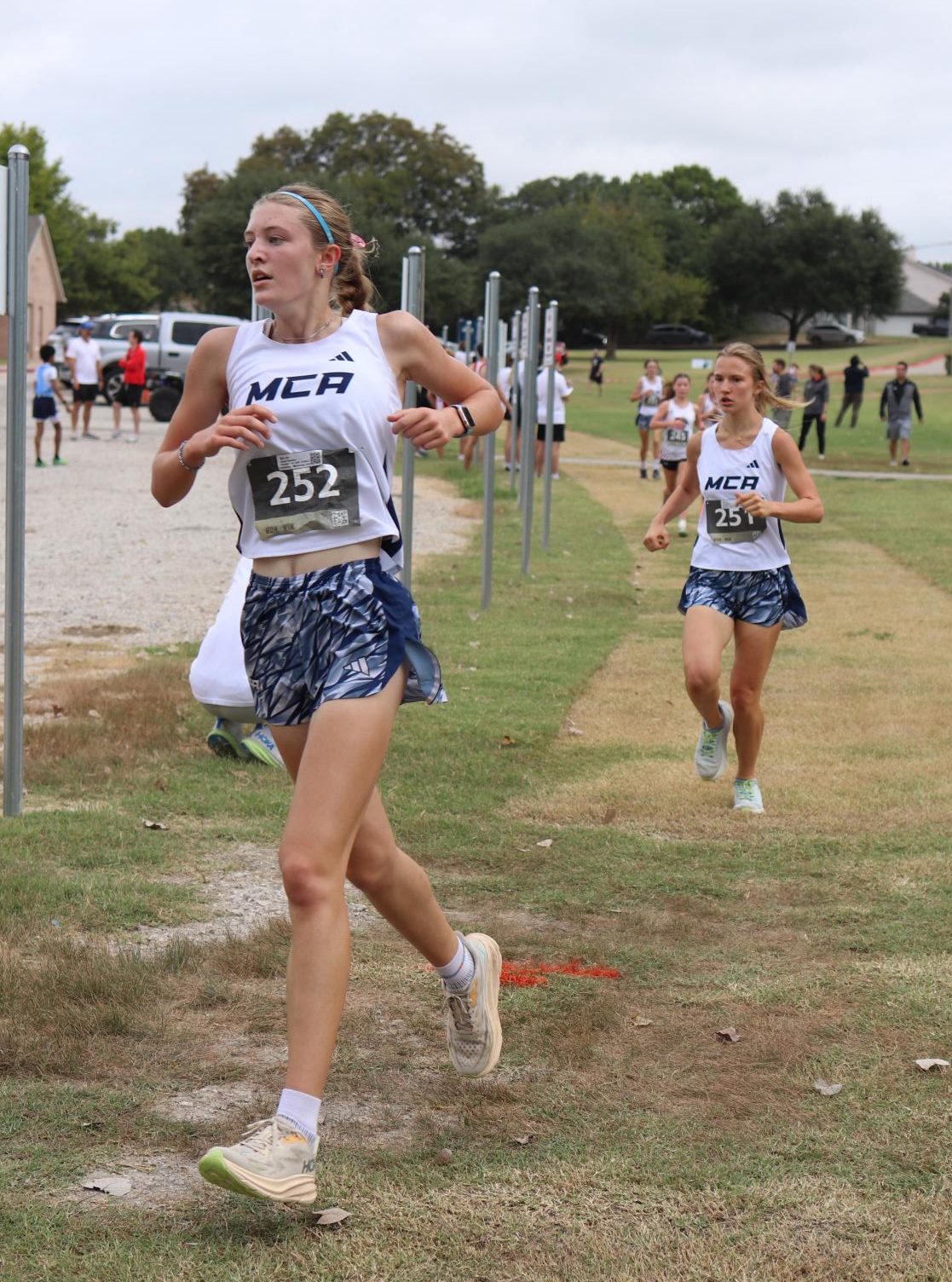 Middle School Girls' XC Gets First at District