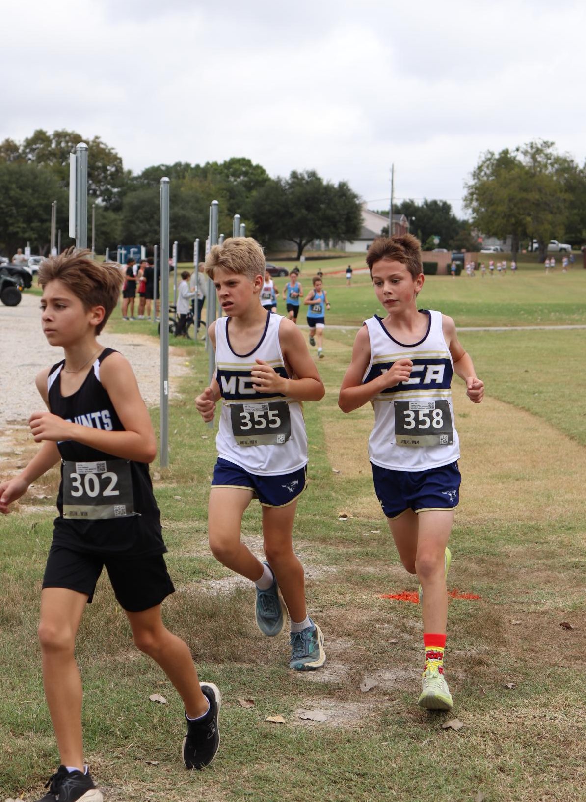 Middle School Girls' XC Gets First at District