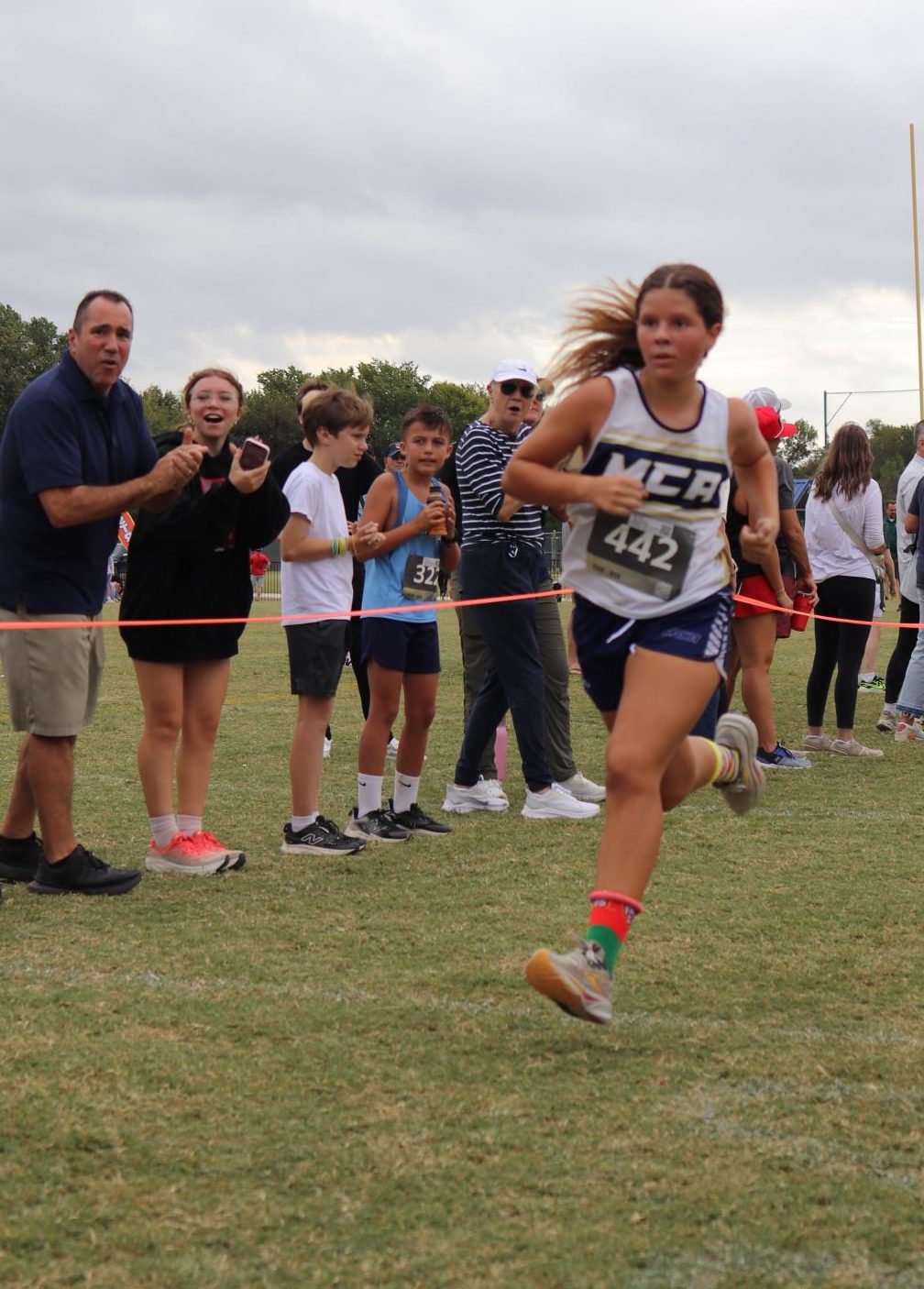 Middle School Girls' XC Gets First at District