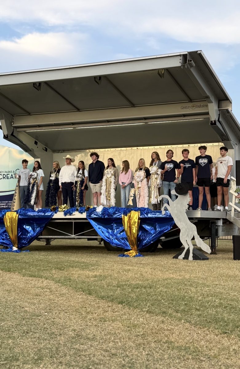 Homecoming court gets recognized.