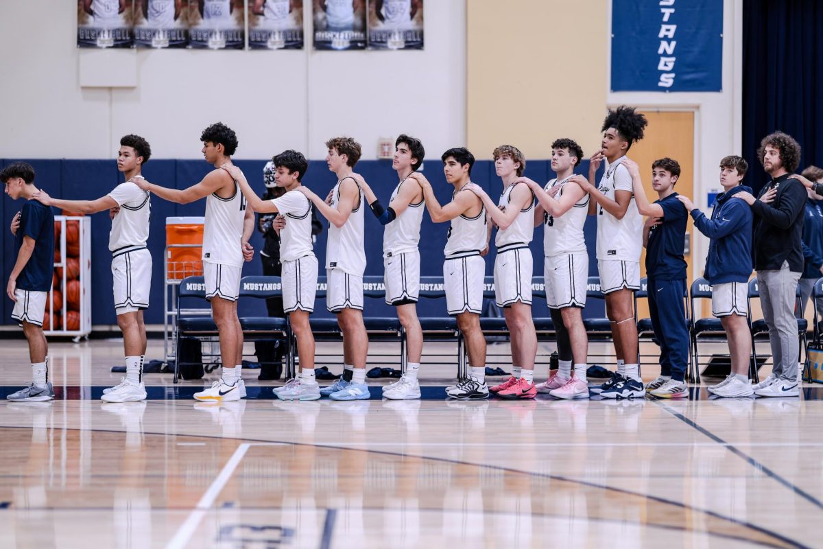 The team prepares for the game