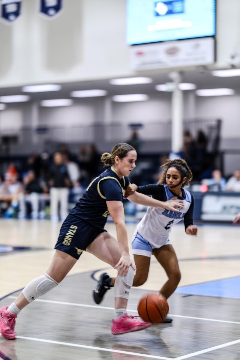 Mustangs drive through