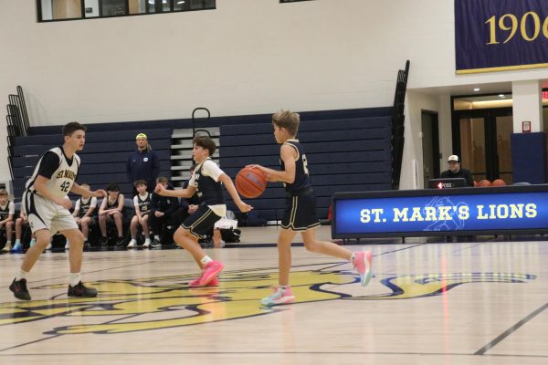 Middle school D1 And D2 Basketball Play Against Mark School Of Texas