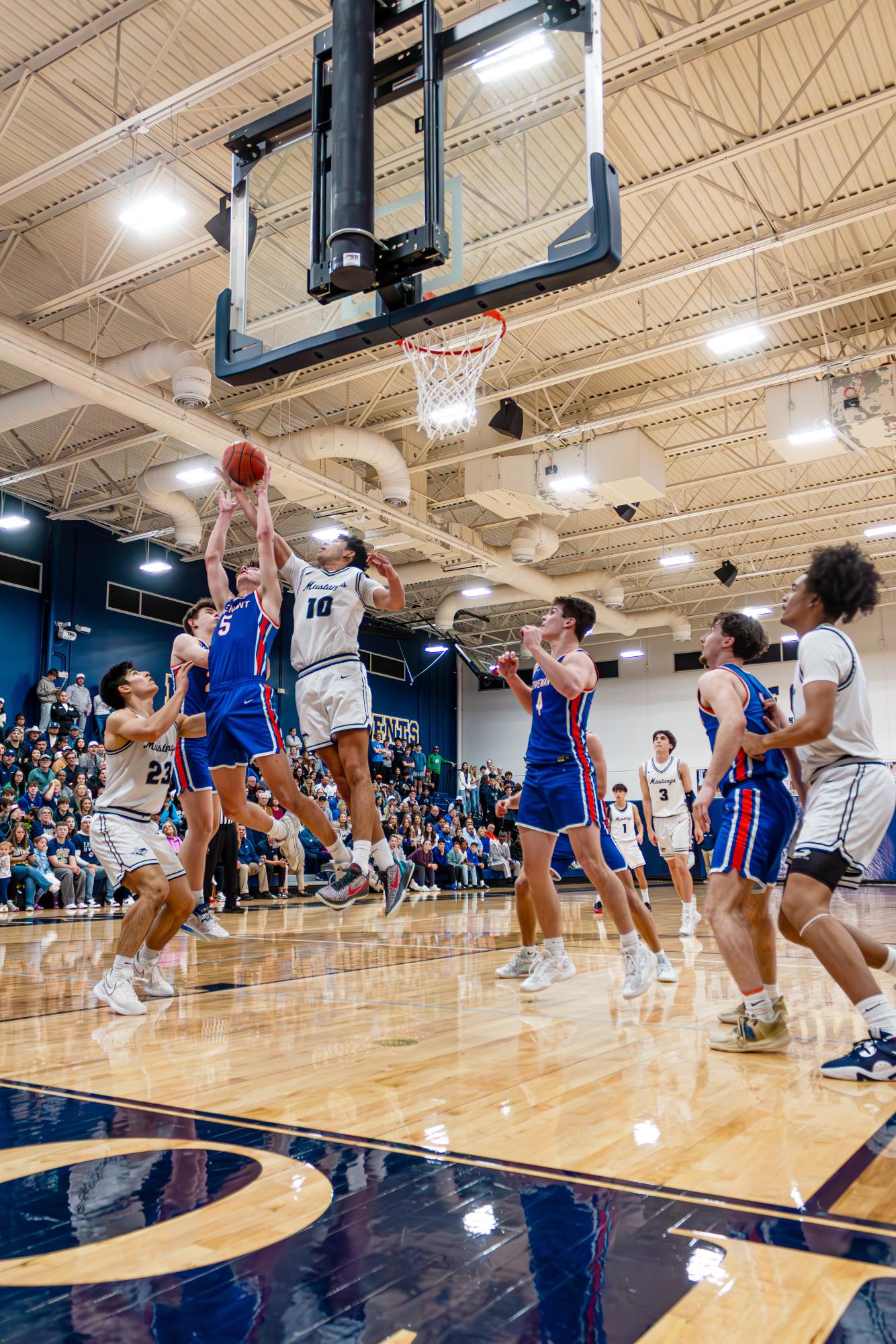 The McKinney Christian Boys Varsity Basketball Team Defeats Covenant Christian