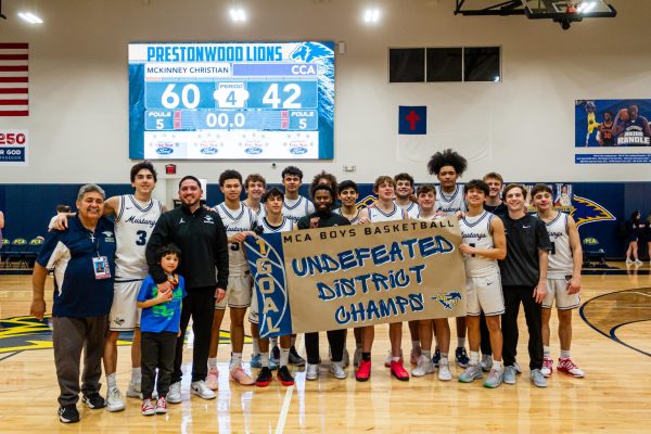 The McKinney Christian Boys Varsity Basketball Team Defeats Covenant Christian