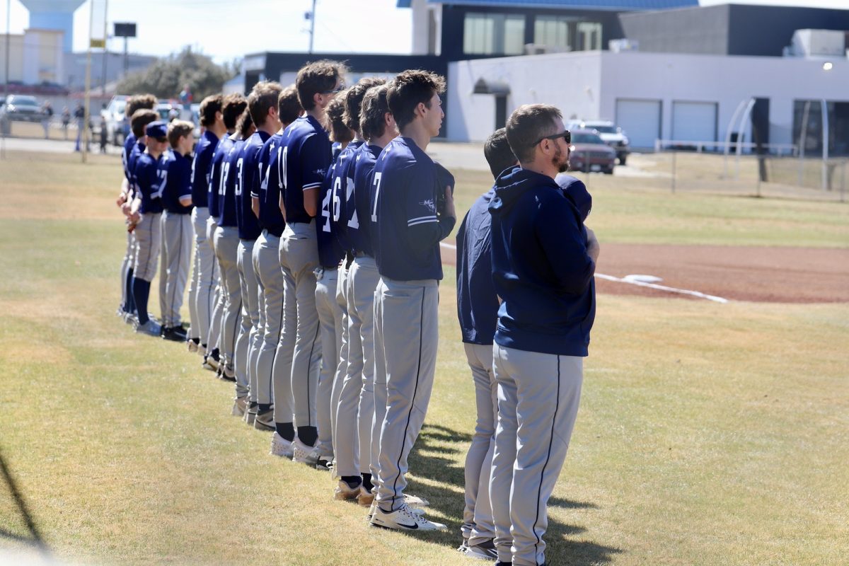 Mustangs Stand For The Anthem 