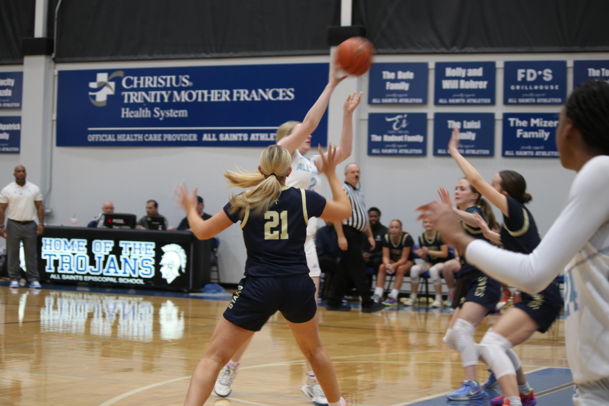 Varsity Girls Basketball Faces Off Against The Tyler All Saints