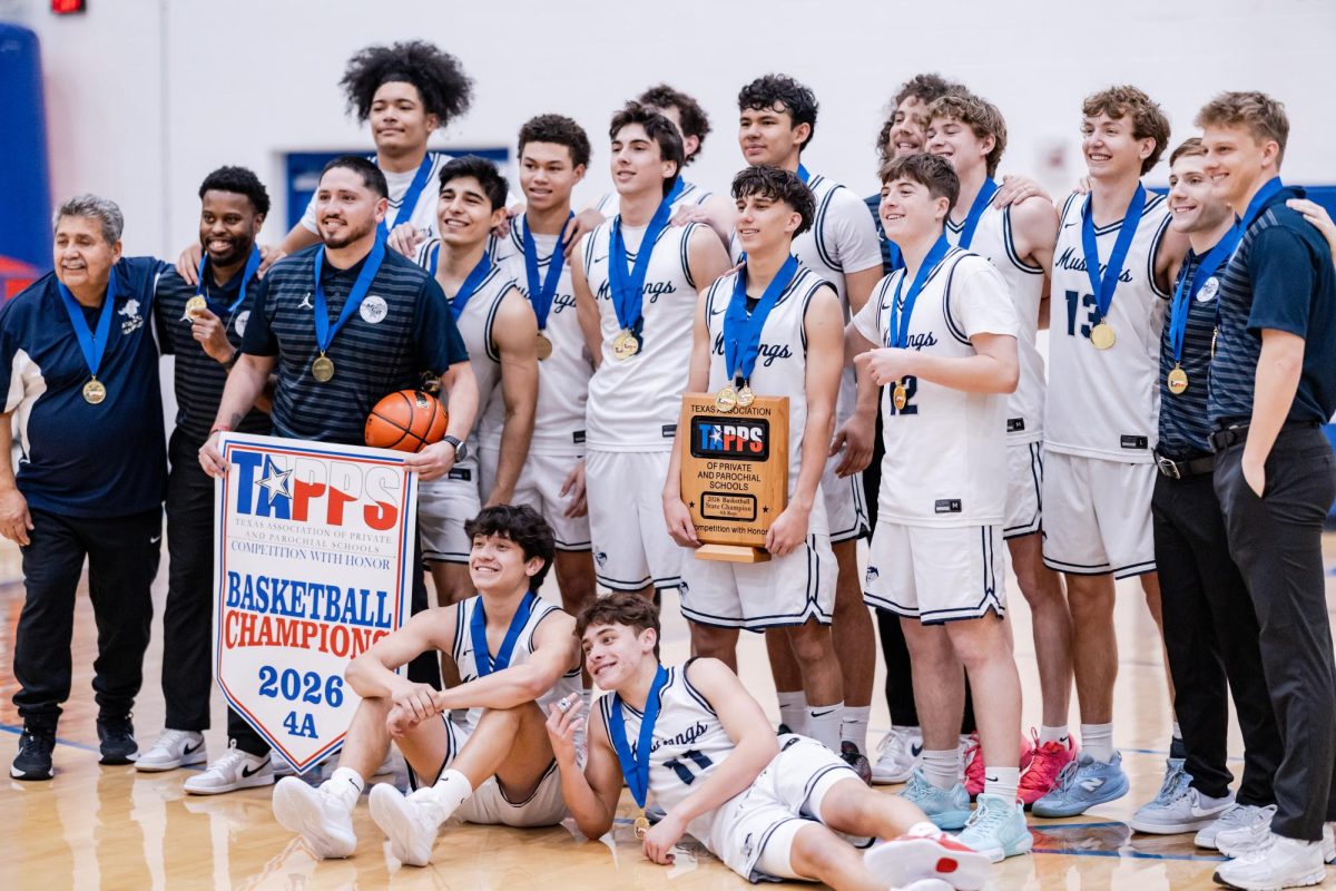 The team poses after winning state!