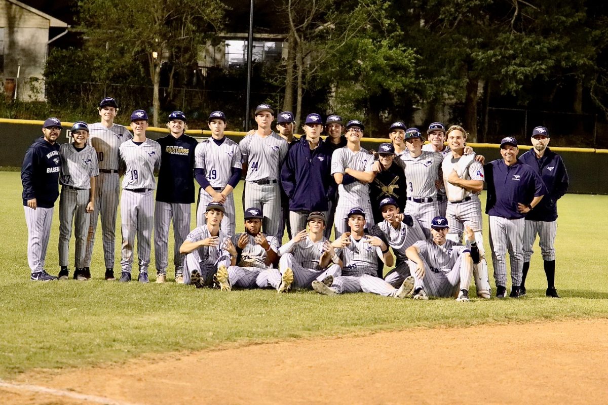 The team poses for a photo.