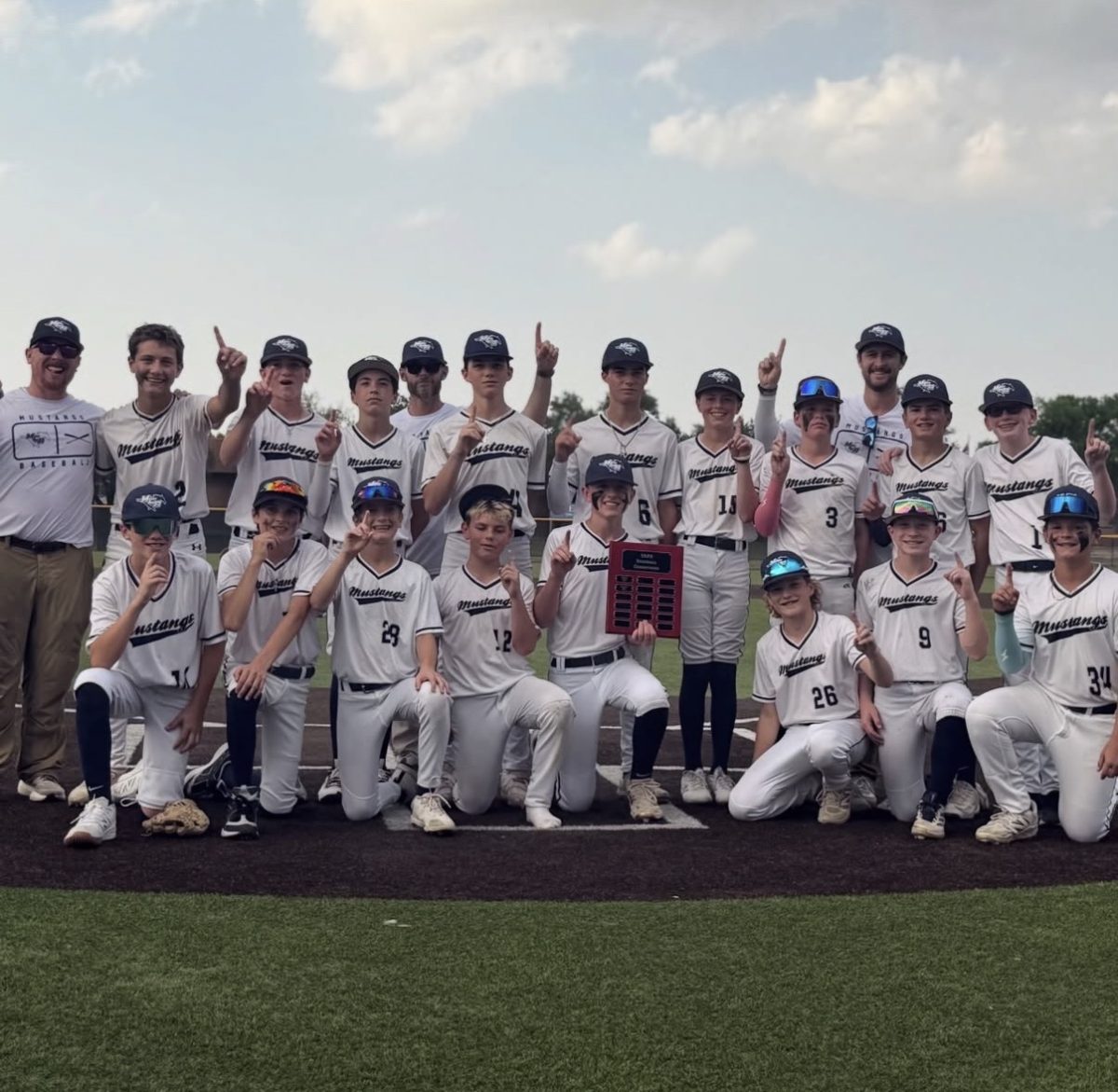 Team after winning 