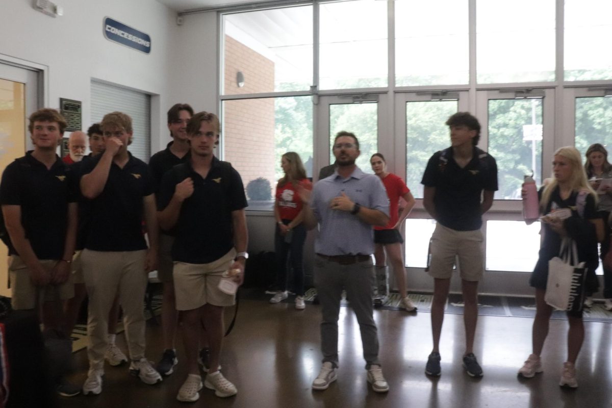 Athletic Director, Brady James, opens up the signing day!