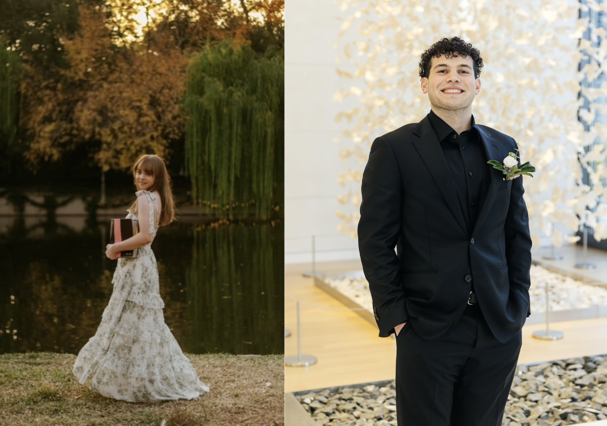 Seniors, Olivia Philip (left) and Daniel Seeley (right). 