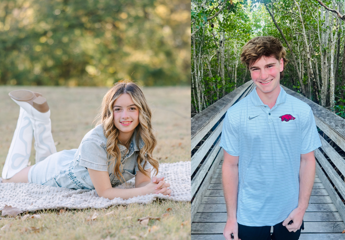 Seniors, Savannah Goodwin (left) and Charlie Kaeding (right).